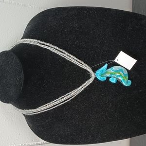 2 for $20 NWT LA DOLCE GLASS SEAHORSE NECKLACE